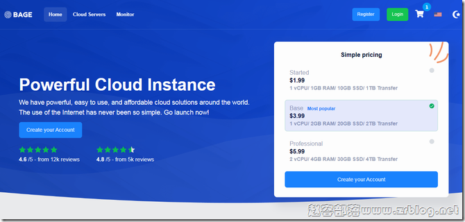 BageVM：$3.2/月-AMD Ryzen7950X/2GB/30GB/8TB@5Gbps/德国机房