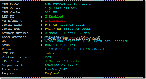  How about vmiss? Vmiss UK 9929 dual isp residential VPS simple test